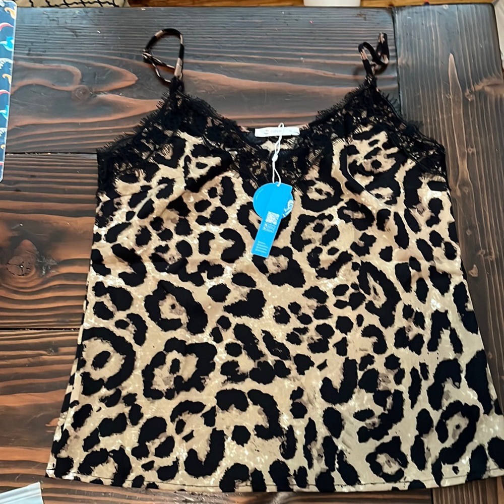 Leopard print camisole